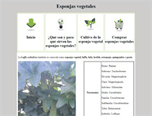 Tablet Screenshot of esponjasvegetales.com